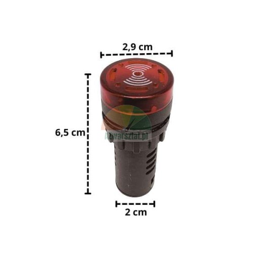 Roter akustischer Signalgeber (Buzzer)