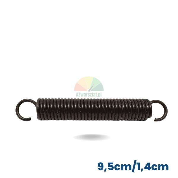 Schwarze Zugfeder 9,5cm/1,4cm