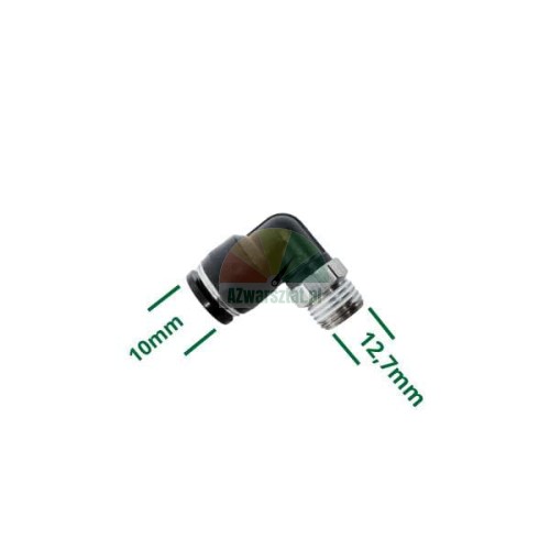 L-Winkelverbinder, 12,7mm Gewinde, 10mm Steckanschluss