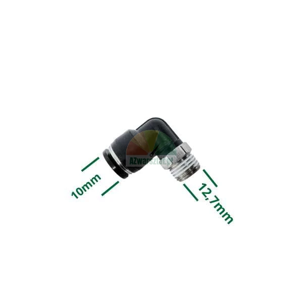 L-Winkelverbinder, 12,7mm Gewinde, 10mm Steckanschluss