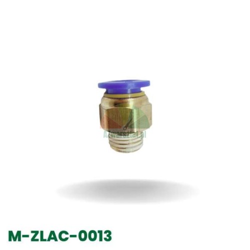 Messing-Druckluft-Steckverbinder (Schnellkupplung) für 10mm Schlauch mit 12,7mm Außengewinde.