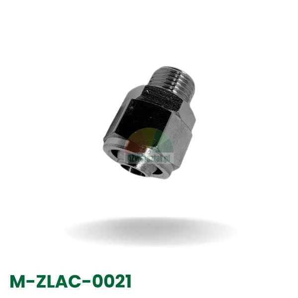 Gerader pneumatischer Steckverbinder für 10mm Schlauch mit 9,7mm Außengewinde