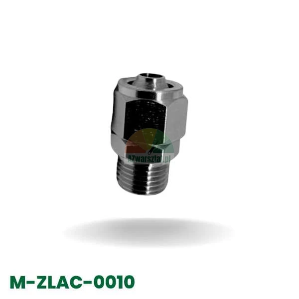 Gerader Metallanschluss für 8mm Schlauch mit 9,7mm Außengewinde, für Pneumatik- oder Wassersysteme.