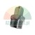 Gerader pneumatischer Steckverbinder aus Metall mit Außengewinde.