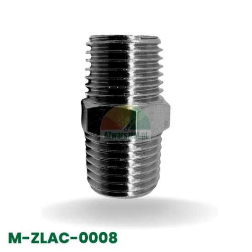 Metrischer Gewindeanschluss M12 x M12 Doppelnippel.