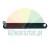 Dunkle flache Hebel- oder Verbindungsstange mit einem Gewindebolzen an einem Ende und einer Öse am anderen Ende.