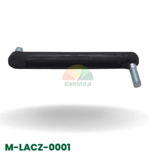 Schwarze Verbindungsstange 12,5 cm mit Gewindebolzen, Lenkungskomponente.