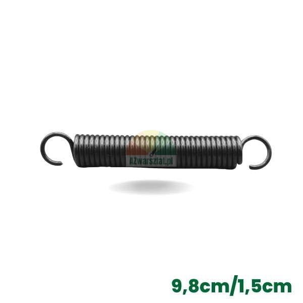 Zugfeder für Reifenmontiermaschine 9,8 cm, schwarzes Ersatzteil.