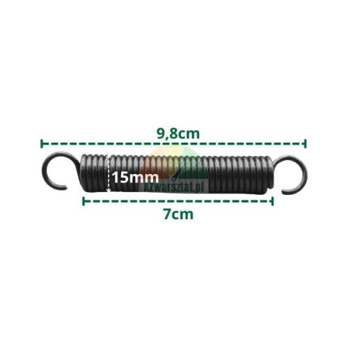 Zugfeder für Reifenmontiermaschine, 9,8 cm.