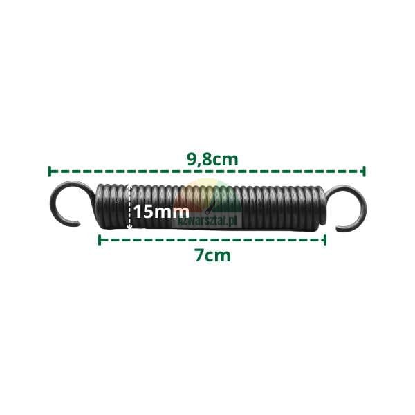 Zugfeder für Reifenmontiermaschine, 9,8 cm.