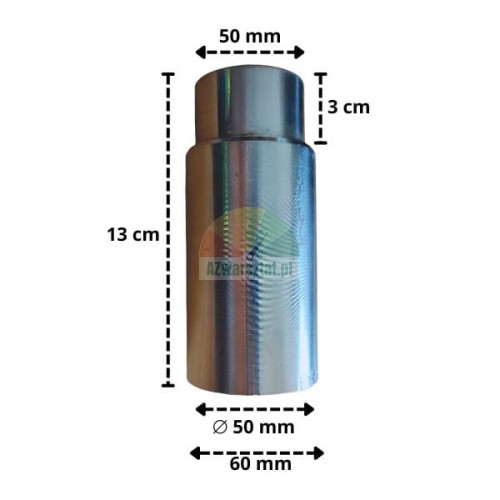 Trägerplattenverlängerung, Metall, 10 cm Höhe, 50 mm Durchmesser