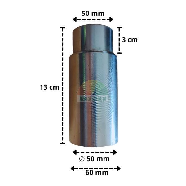 Trägerplattenverlängerung, Metall, 10 cm Höhe, 50 mm Durchmesser