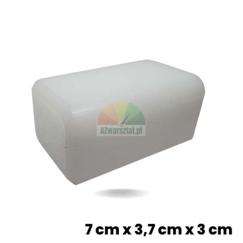 Weißer Gleitschuh für Hebebühne (Klotz) 7 x 3,7 x 3 cm