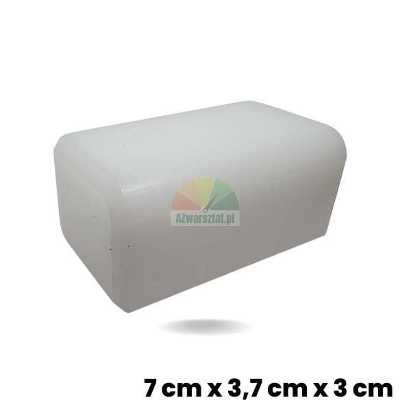 Weißer Gleitschuh für Hebebühne (Klotz) 7 x 3,7 x 3 cm
