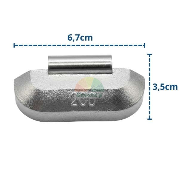 Kalibriergewicht 200g für Auswuchtmaschine (6,7x3,5 cm)