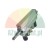 Silberner industrieller Pneumatik-Verteilerblock mit 25 mm Lochabstand und 4 Anschlüssen.