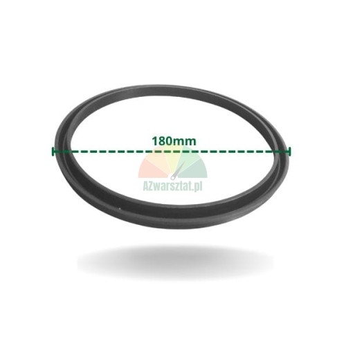 Schwarze Dichtung für Abstoßzylinder 186x12x9 mm
