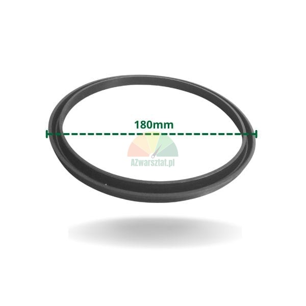 Schwarze Dichtung für Abstoßzylinder 186x12x9 mm