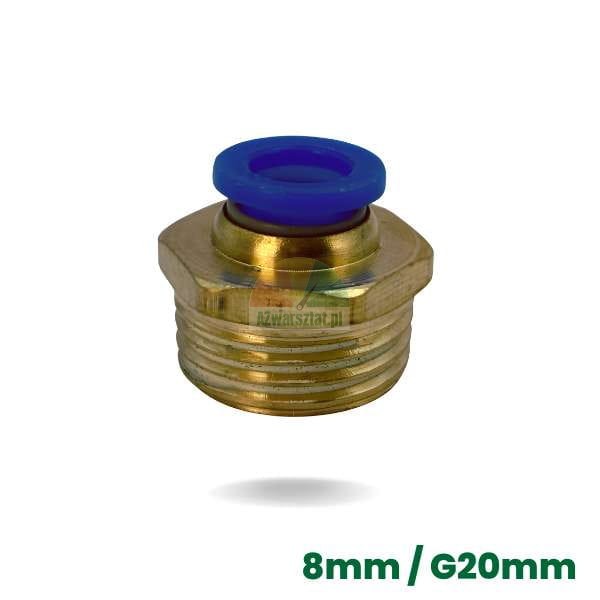 Pneumatik-Verbindungsstück, gerade G20 mm / 8 mm
