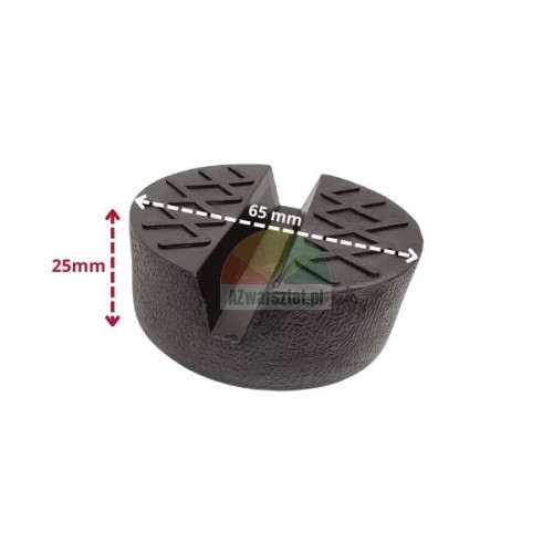 Gummiauflage für Wagenheber mit 65 mm Durchmesser und 25 mm Höhe