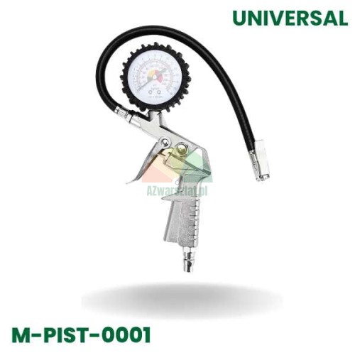 Universal-Reifenfüllmessgerät mit Manometer und Schlauch, Modell M-PIST-0001