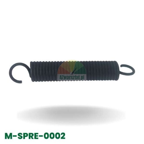 Schwarze 11cm Zugfeder mit Haken