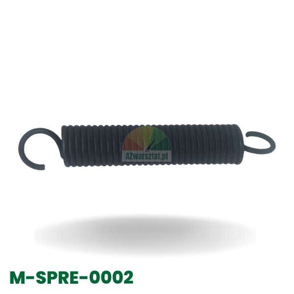 Schwarze 11cm Zugfeder mit Haken