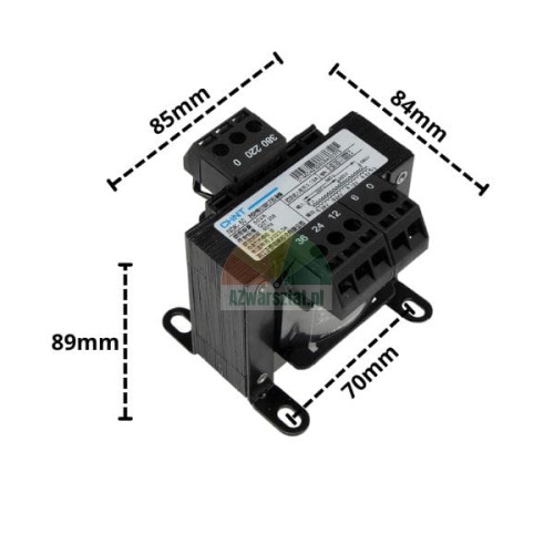 24V Transformator für Hebebühnen mit Maßen