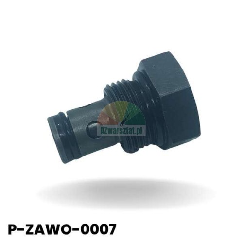 Schwarzes Rückschlagventil aus Metall mit 20mm Gewinde und Dichtung, Produktcode P-ZAWO-0007