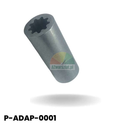 Motoradapter-Kupplung aus Metall mit Innenverzahnung, Modell P-ADAP-0001.