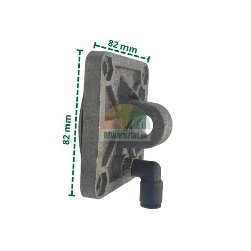 Spannzylinderflansch 8,2x8,2 cm ohne Vertiefung