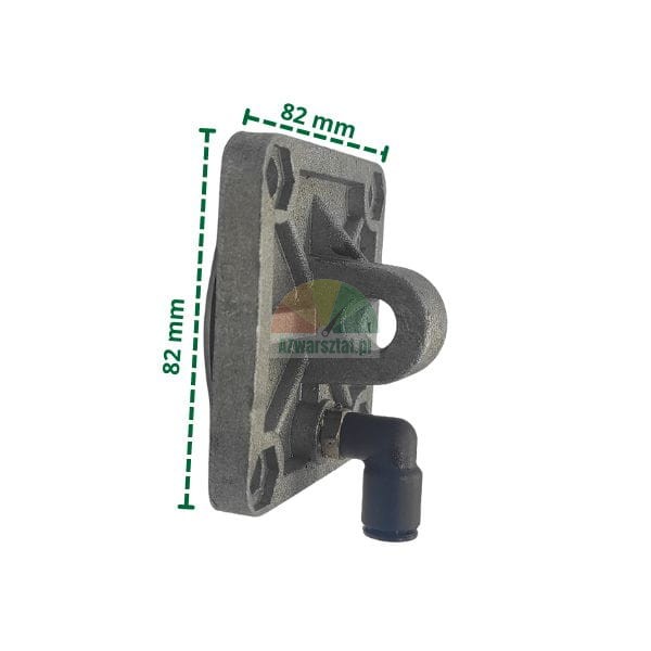 Spannzylinderflansch 8,2x8,2 cm ohne Vertiefung