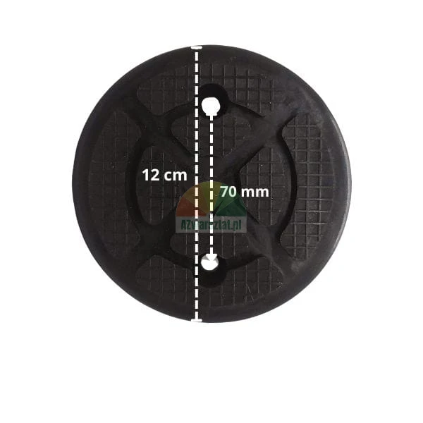 Gummiauflage für Wagenheber 12cm Lochabstand 70mm