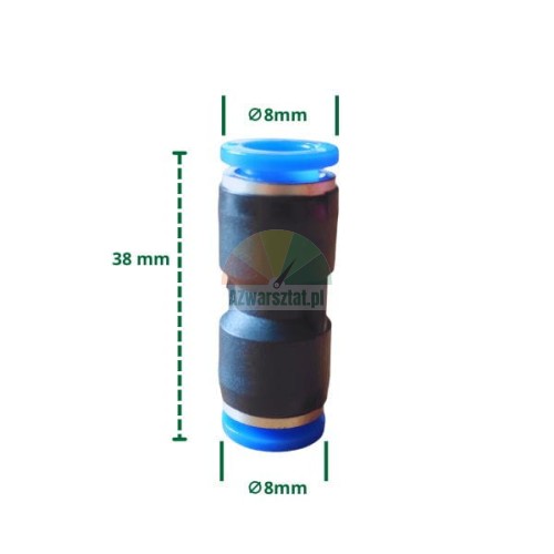 Gerade Pneumatik-Steckverbindung 8mm auf 8mm