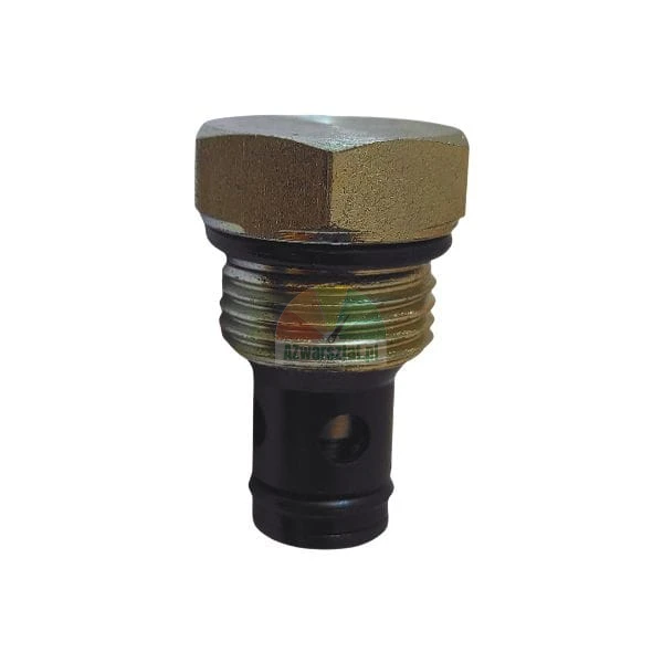 Hydraulisches Einschraubventil mit Sechskantkopf, Gewindekörper und O-Ring-Dichtung auf weißem Hintergrund.