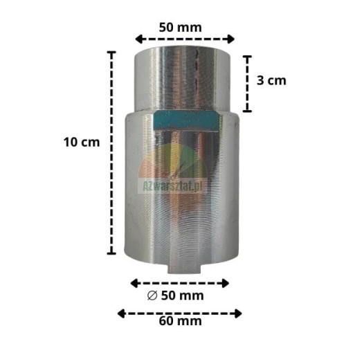 Metall-Trägerplattenverlängerung Höhe 7 cm Durchmesser 50 mm