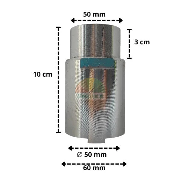 Metall-Trägerplattenverlängerung Höhe 7 cm Durchmesser 50 mm