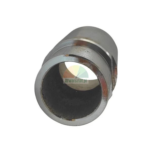 Hydraulikmuffe aus Metall, Vorderansicht der Bohrung mit polierter Oberfläche.