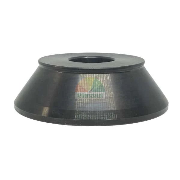 Konische Metallscheibe in Schwarz