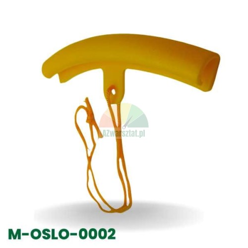 Gelber Felgenschutz 16 cm mit Schnur zur Vermeidung von Kratzern.