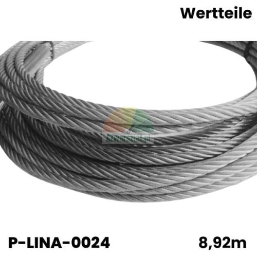 Stahlseil für Hebebühne Wertteile WRX 880, Länge 8,92m