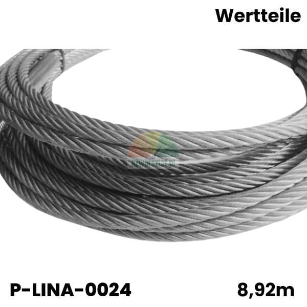 Stahlseil für Hebebühne Wertteile WRX 880, Länge 8,92m