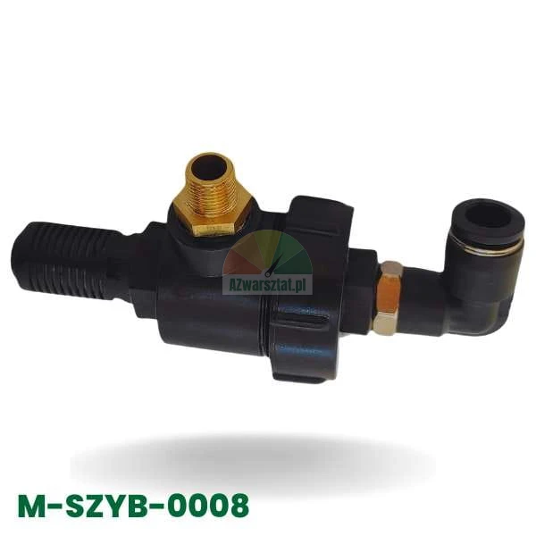 Schnellentlüftungsventil Typ B 8mm/9,7mm mit Winkelanschluss und Messinggewinde