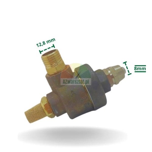 Schnellentlüftungsventil Typ A2 Aluminium für Klopfer Maße 12.8mm und 8mm
