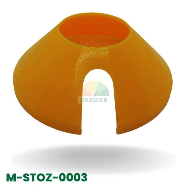 Oranger Kunststoffkegel (135mm) mit seitlicher Aussparung