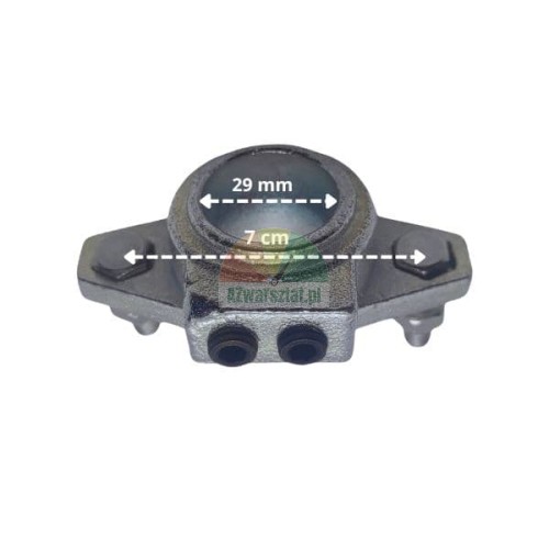Halterung für Montagefuß mit den Maßen 29 mm und 7 cm