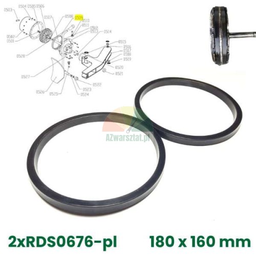 Reparatursatz für Abdrückzylinder 180x160 mm
