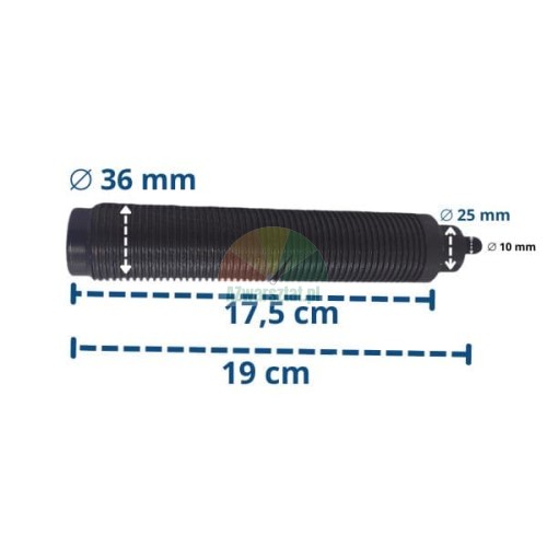 Gewindewelle für Auswuchtmaschine 36mmx3 TYP A mit Maßen 19cm und 17.5cm