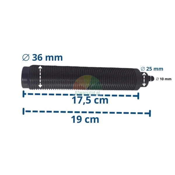 Gewindewelle für Auswuchtmaschine 36mmx3 TYP A mit Maßen 19cm und 17.5cm