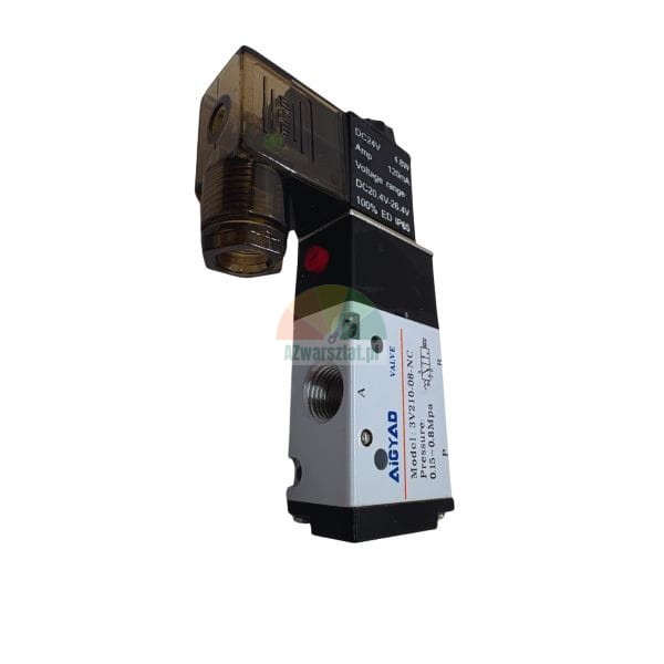 Pneumatisches Magnetventil AiGYAD Modell 3V210-08-NC mit DC24V Spule für die Industrieautomation